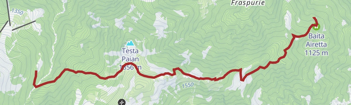 Route map: Trek Calcante: Tappa 2B Cappella della Consolata